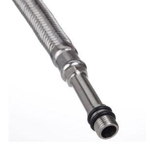 FLEXIBLE PARA MONOCOMANDO ACERO INOXIDABLE MACHO GIRATORIO M1/2-M10 X 40